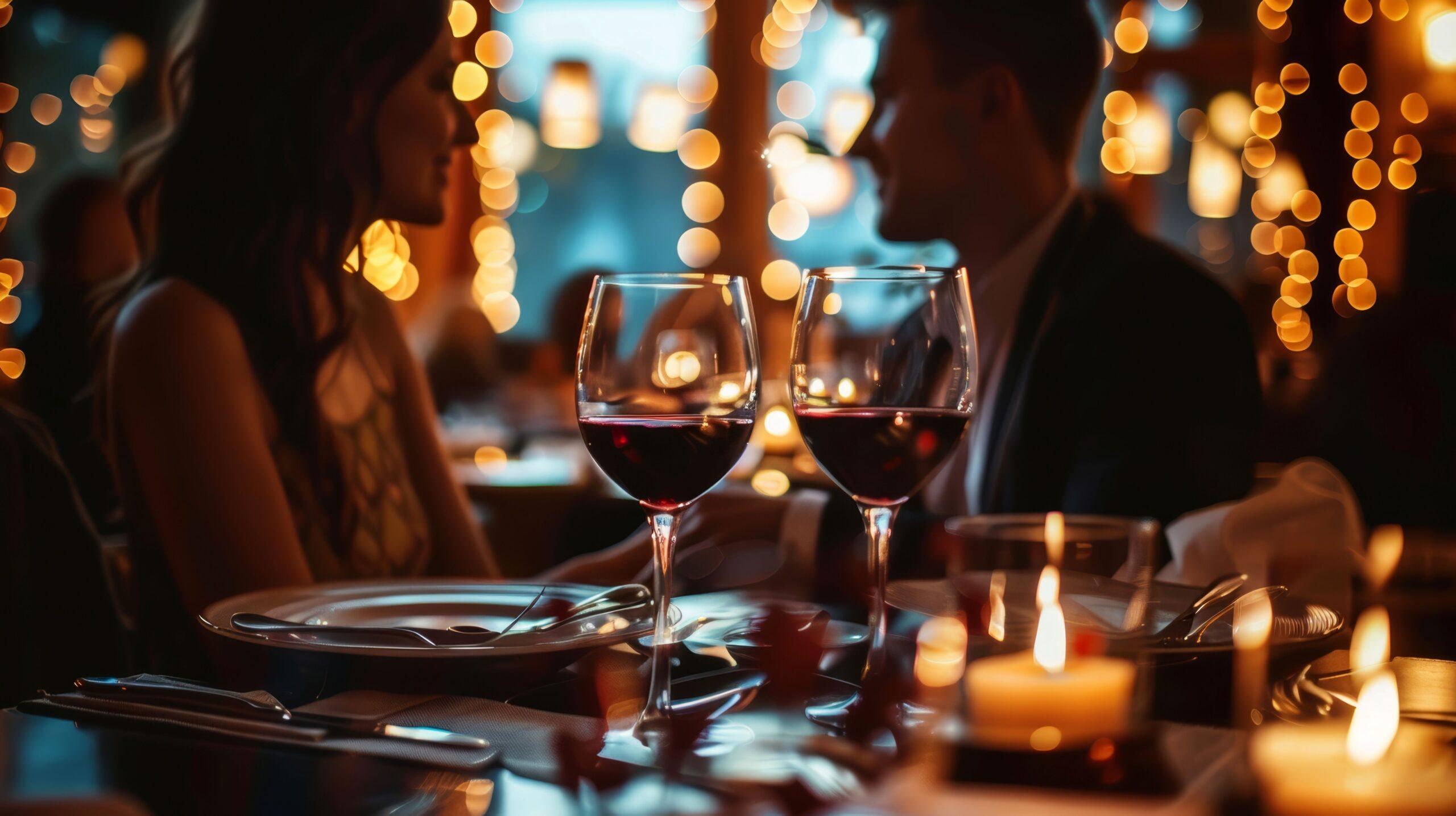 Stilvolle Begegnung bei einem eleganten Dinner